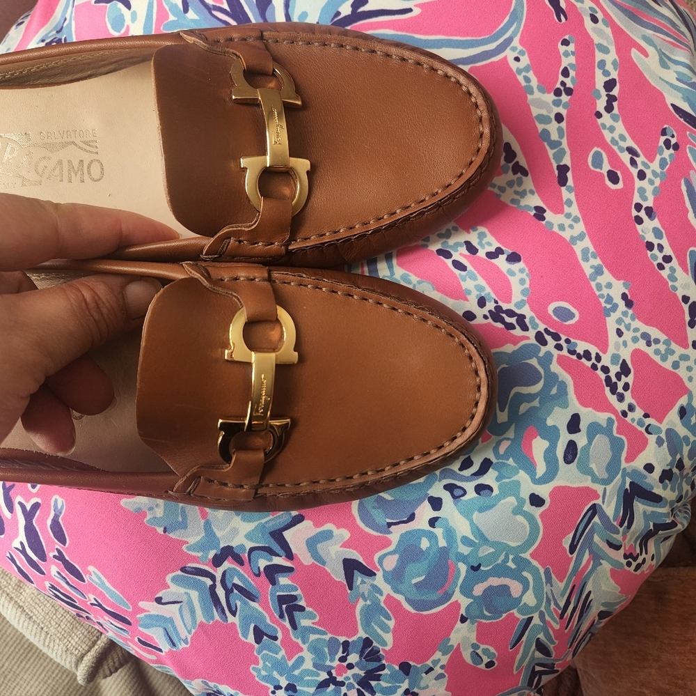 Salvatore Ferragamo Women's Brown Loafers - Picture 12 of 12